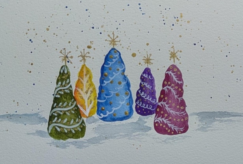 Doodle Christmas Trees