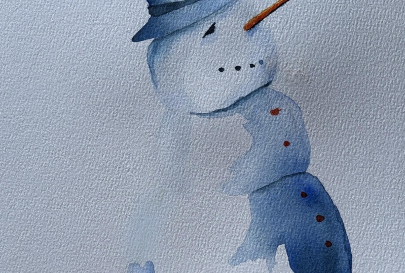 Watercolour snowman with Paul Cheney