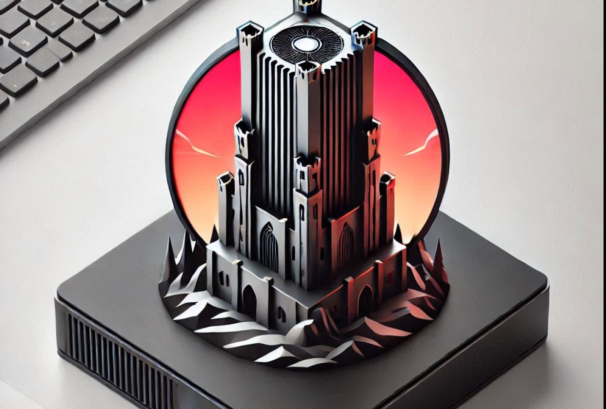3d Logo for my company BlackTower Computers - student project
