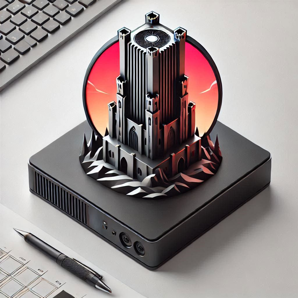 3d Logo for my company BlackTower Computers - student project