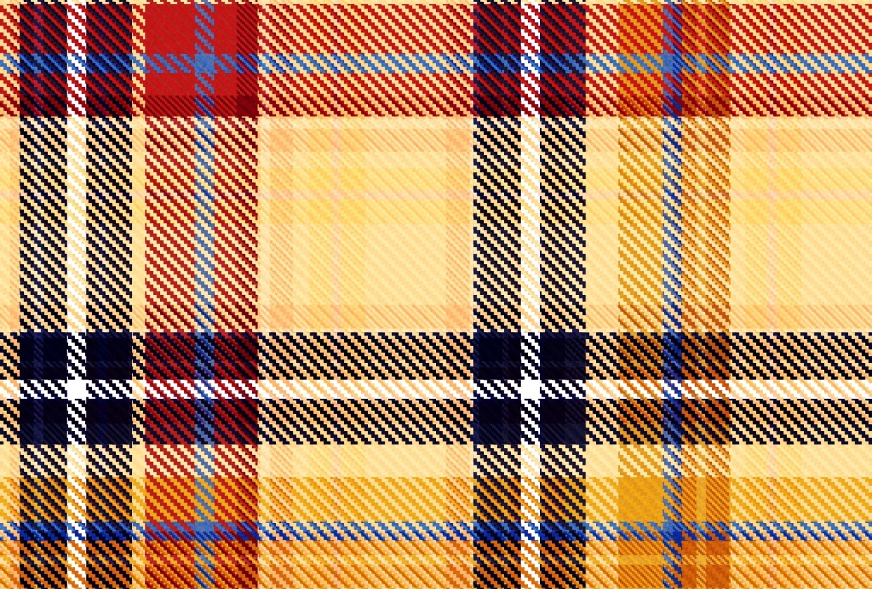 orange Plaid Pattern - student project
