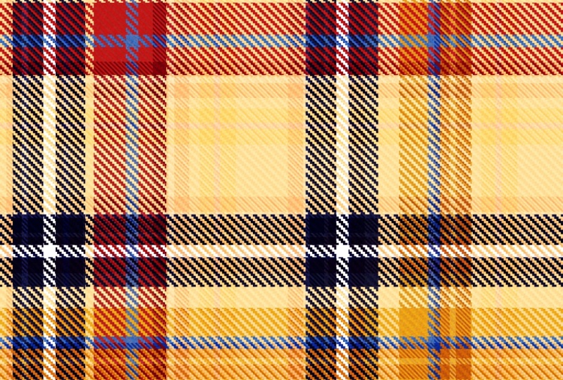 orange Plaid Pattern