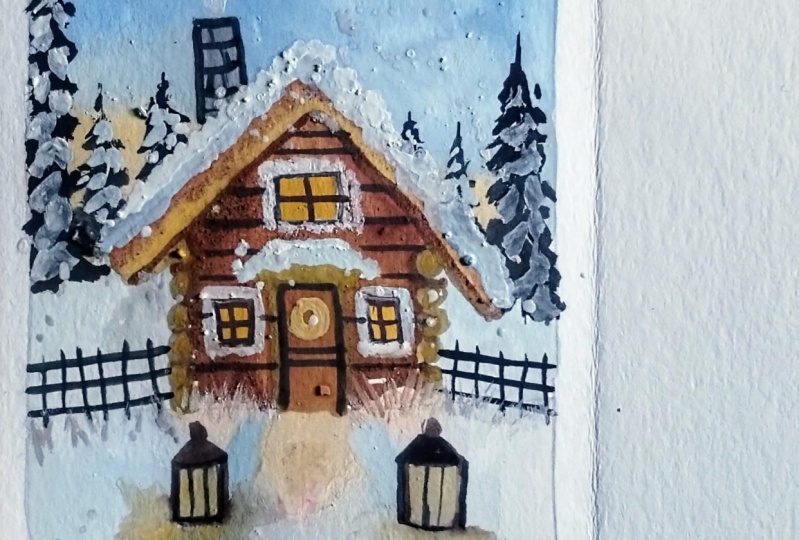 Christmas vive painting with Mohini