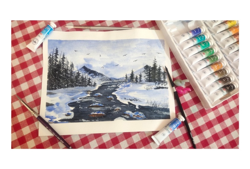 Magical winterscape