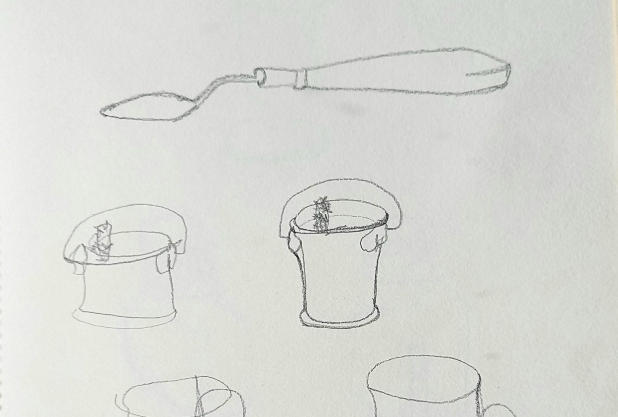 Blind contour drawings - student project