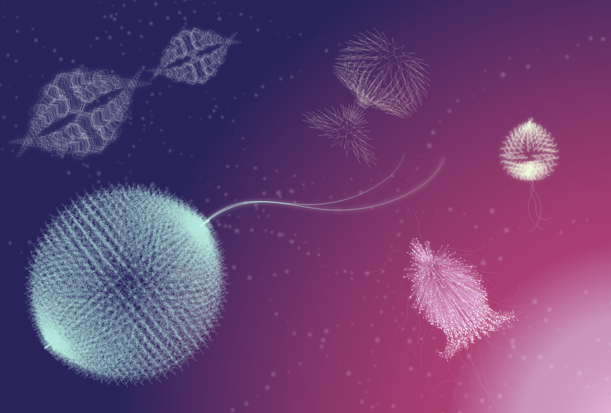 Radiolarian Galore in Illustrator - student project