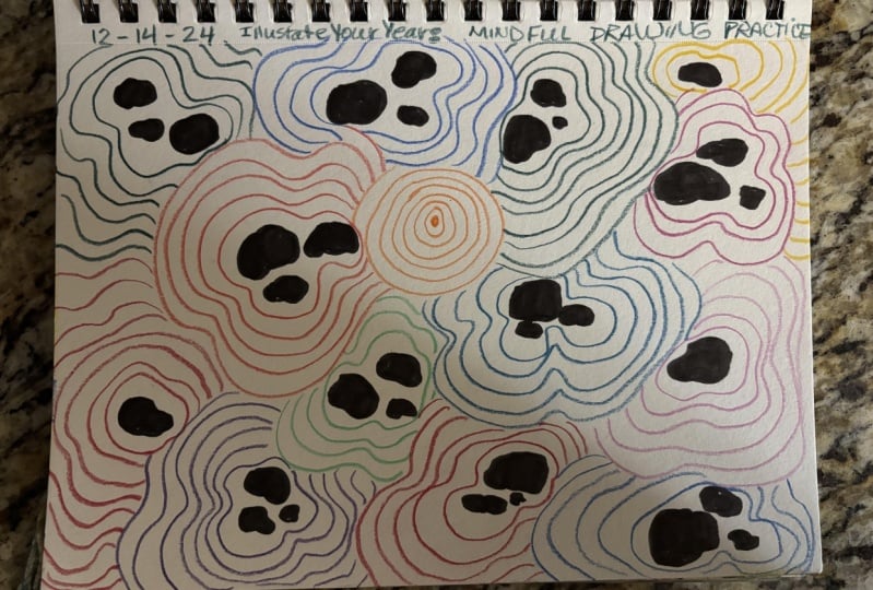 Illustrate Your Year:  Mindful Drawing Practice