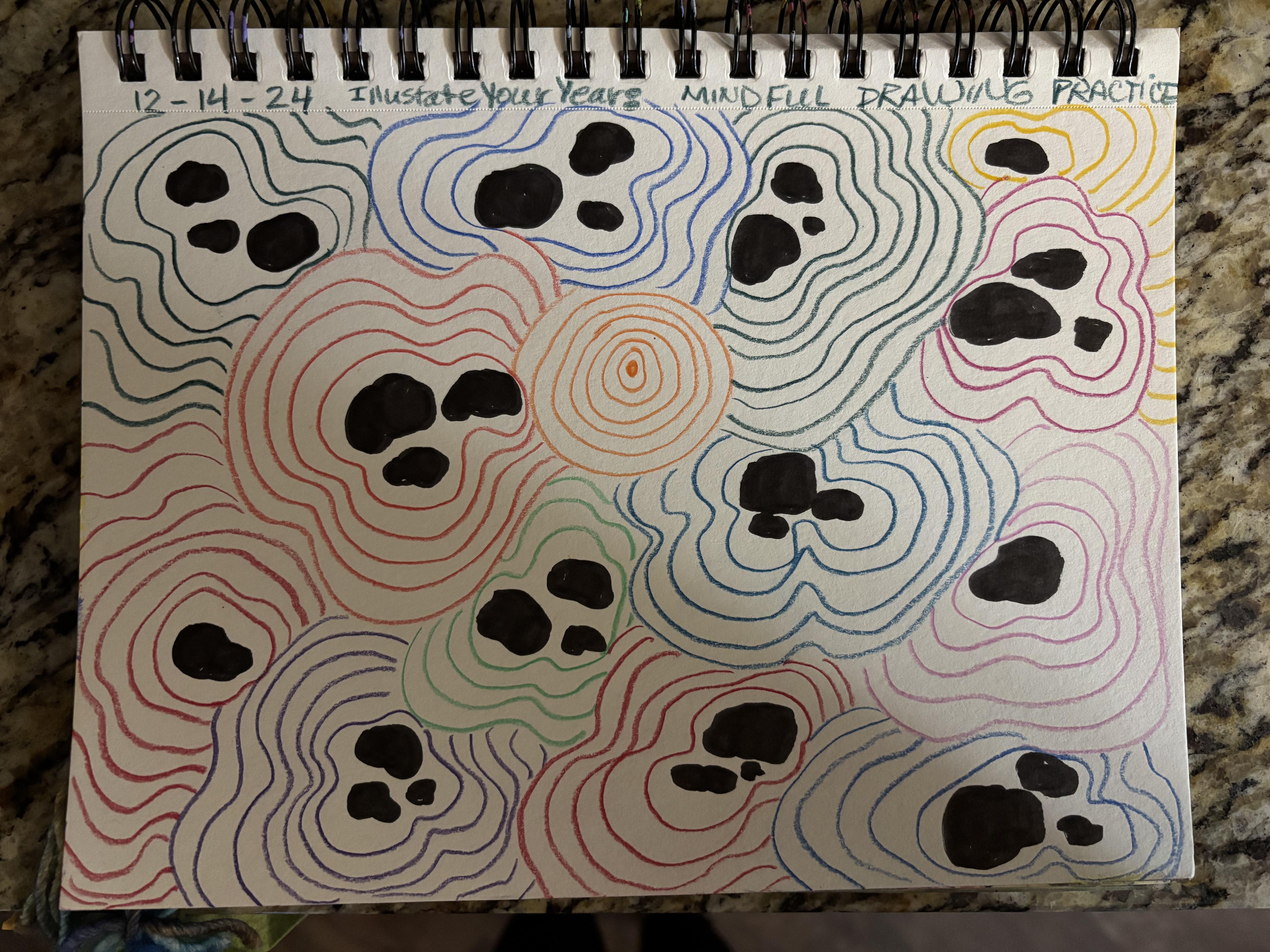 Illustrate Your Year:  Mindful Drawing Practice - student project