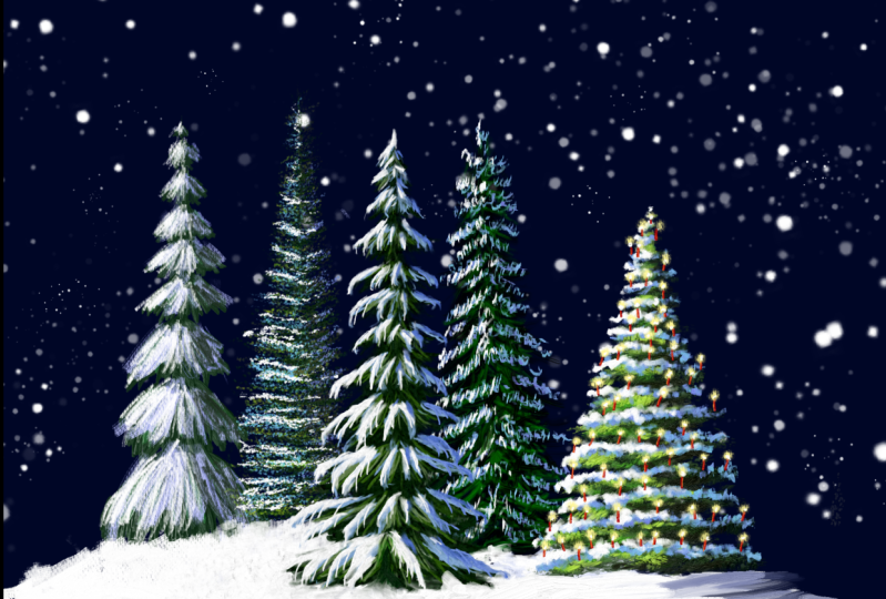 5 Christmas threes
