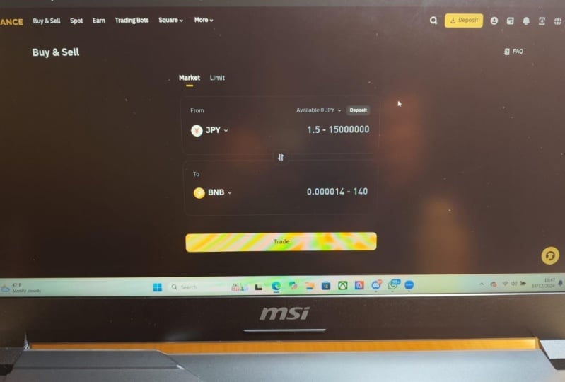 My First Deposit!