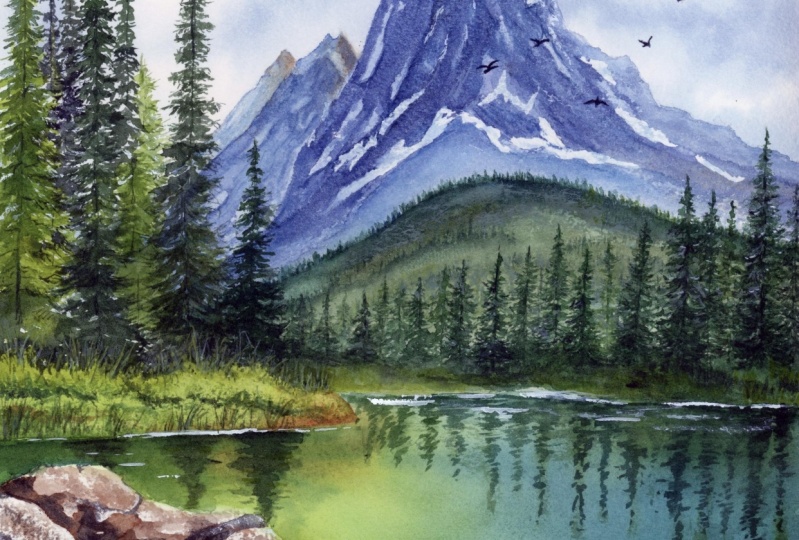 Peaceful Mountain Lake