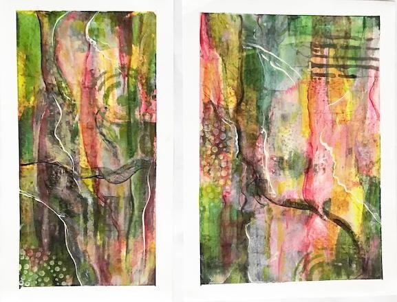 First creations on Mineral Paper - student project