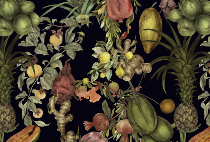 Creating a Seamless Fruit Pattern Design with Watercolours and Photoshop