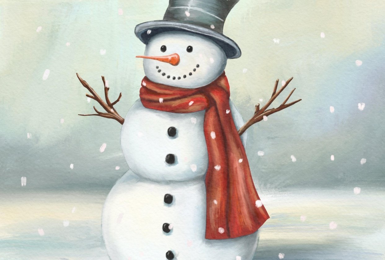 Snowman (digital oil) - student project