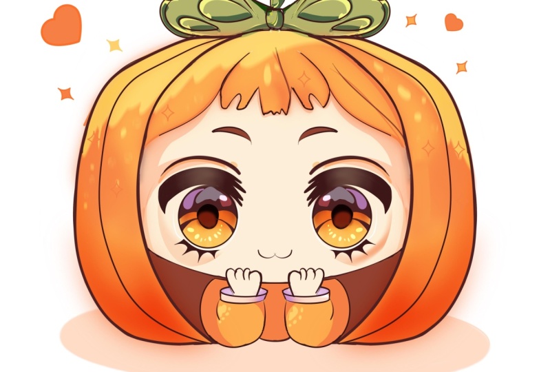 Pumpkin girl @ procreate