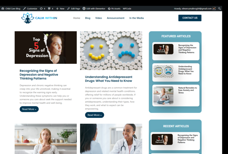 MY FIRST BLOG PAGE (https://calmwithin. site/)