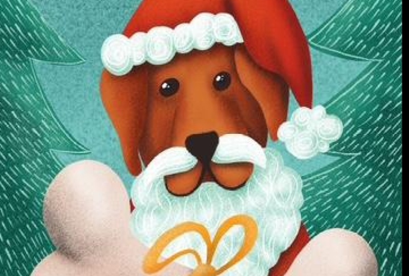 Santa Woof -Frohe Weihnachten