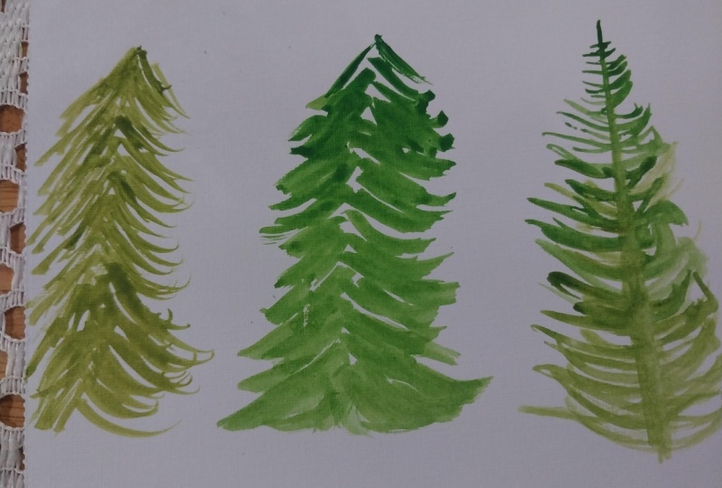 8 Techniques for Painting Watercolor Pine Trees | Julia Lis Art ...