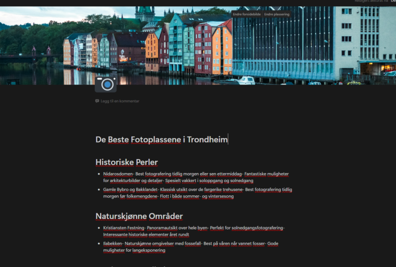 Photography Trondheim