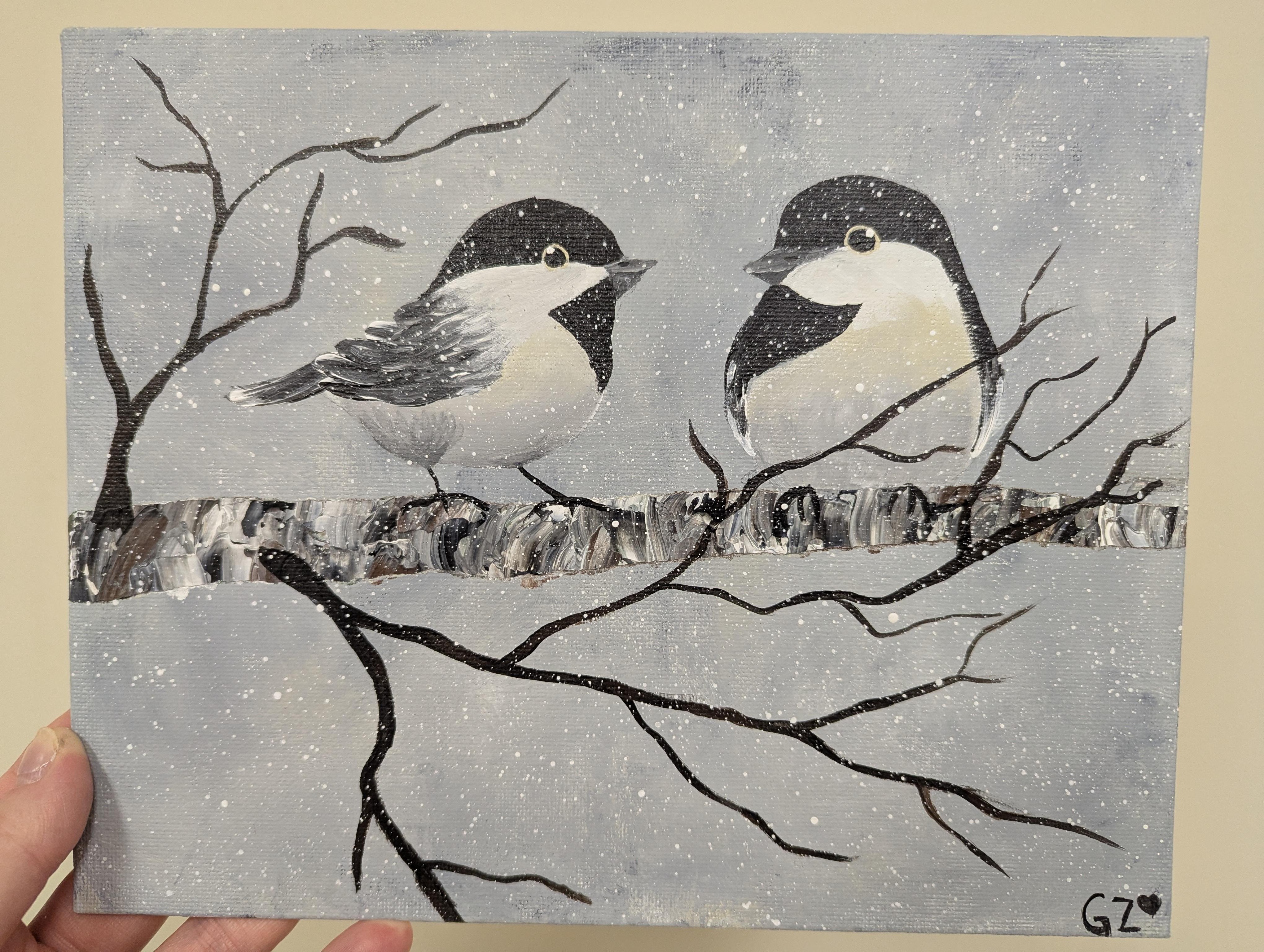Winter Chickadees - student project