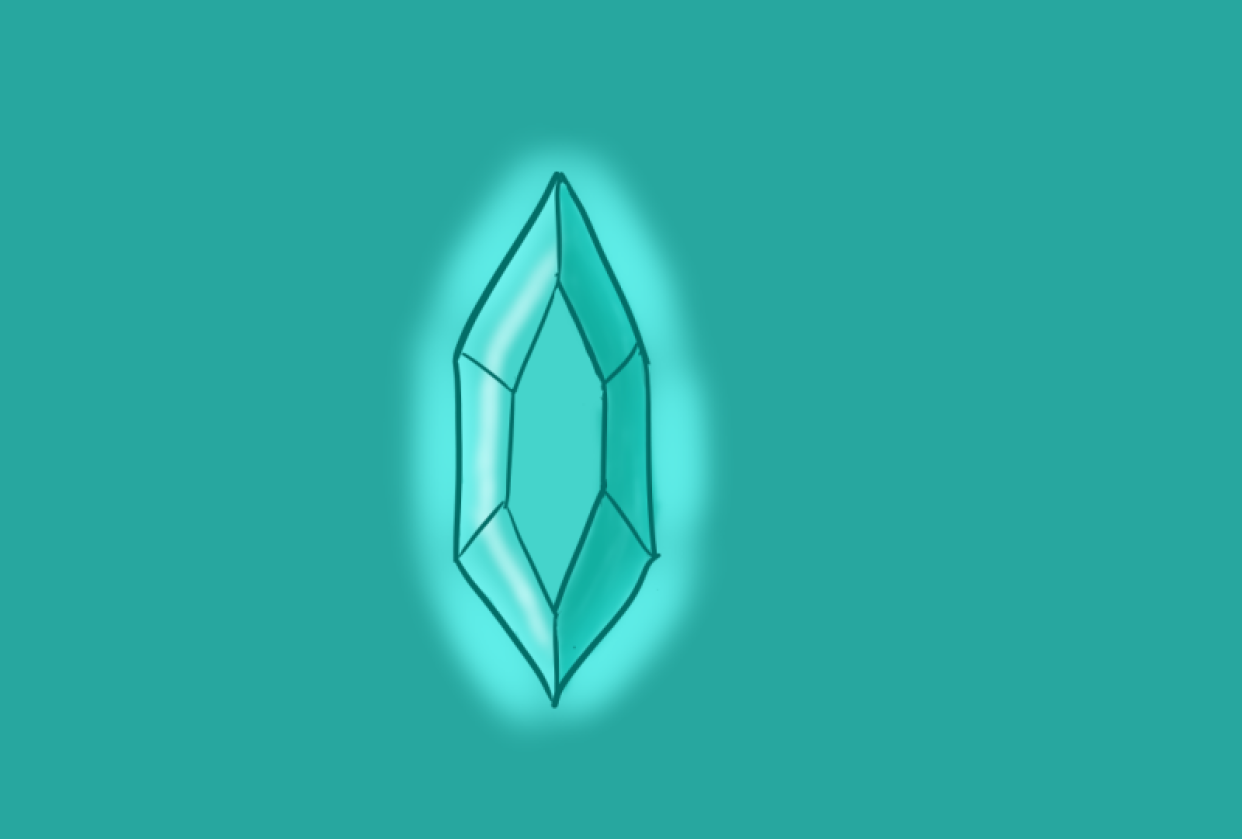 Glowing Gem - student project