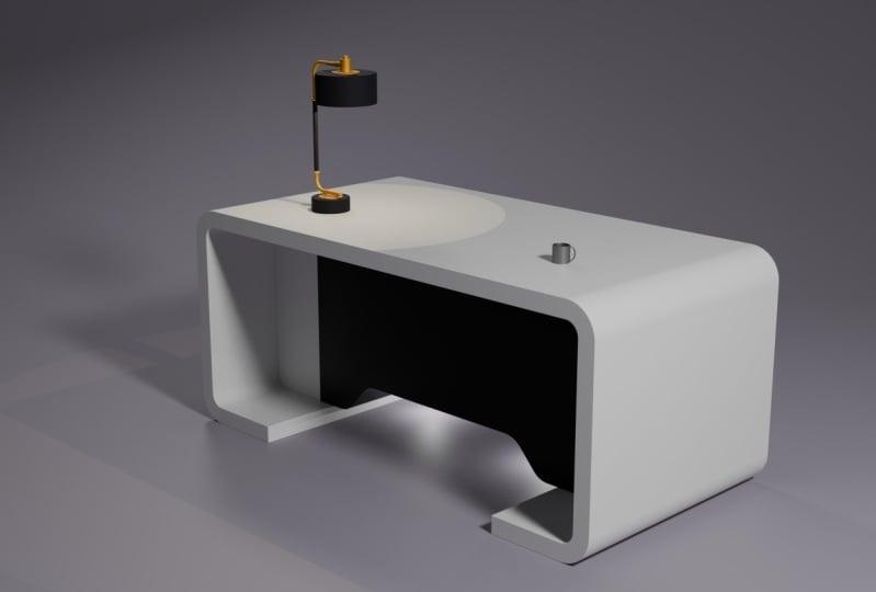 My first Plasticity project - Desk and coffee cup [Updated]