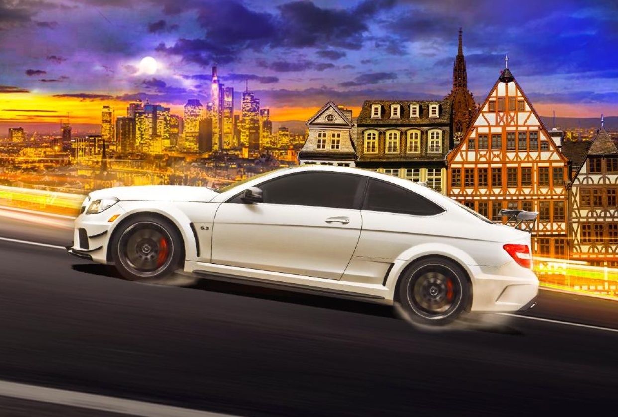 Mercedes C63 BS in Frankfurt - student project