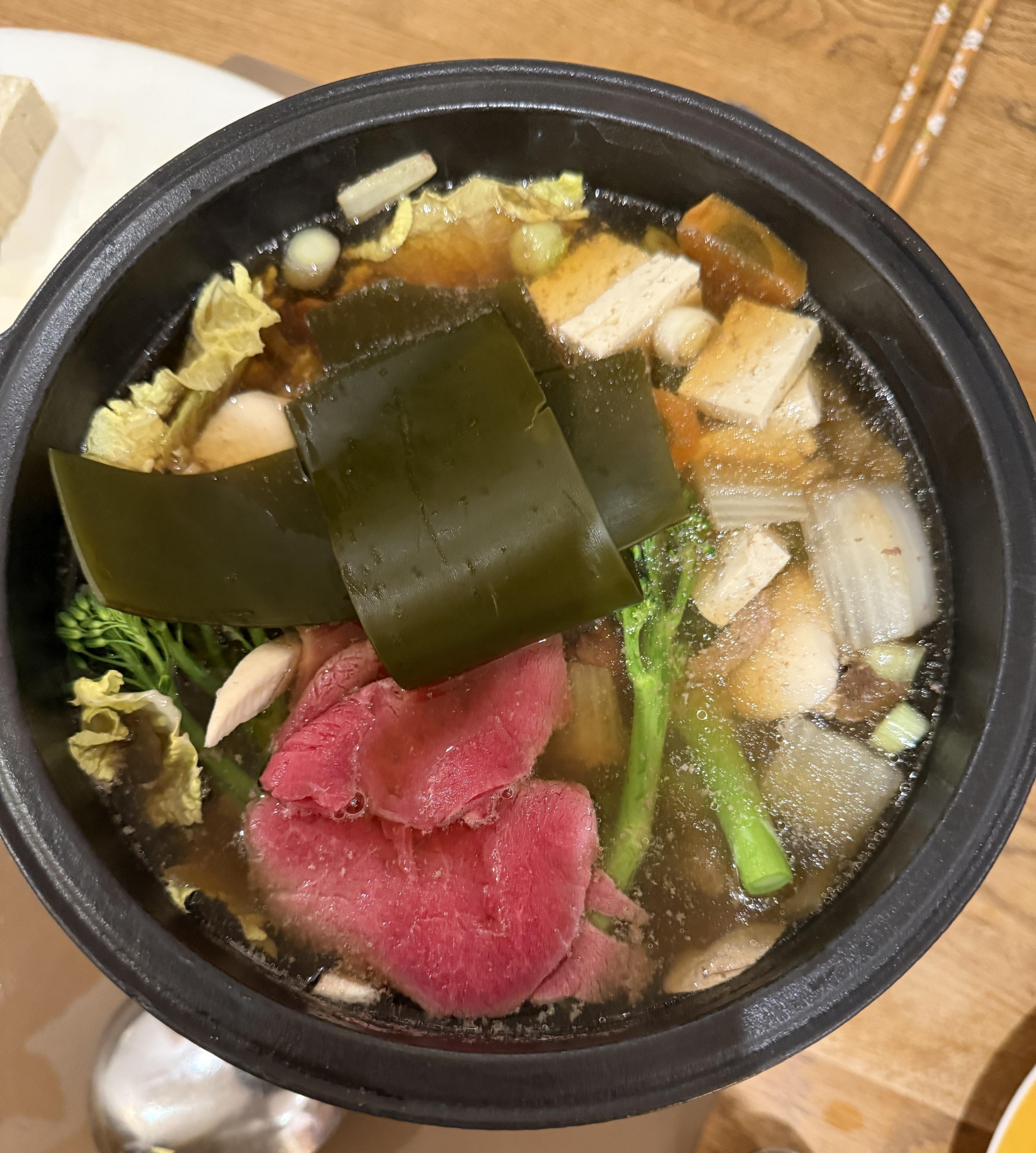 Tetsunabe with beef - student project