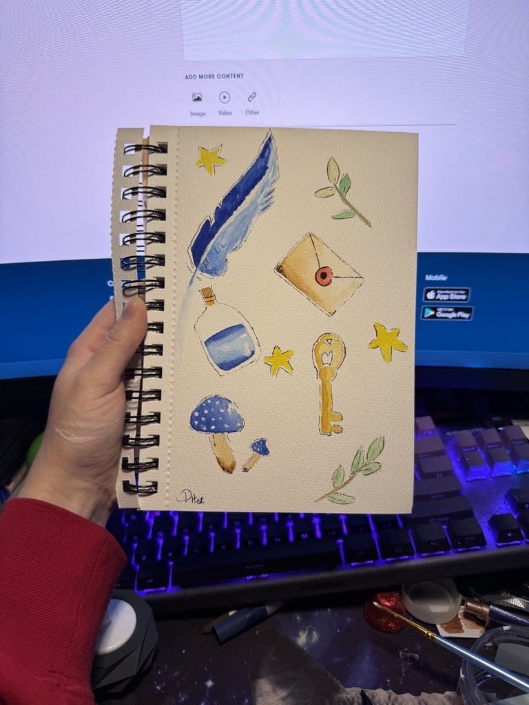 attempting mini's with black ink outlines - student project