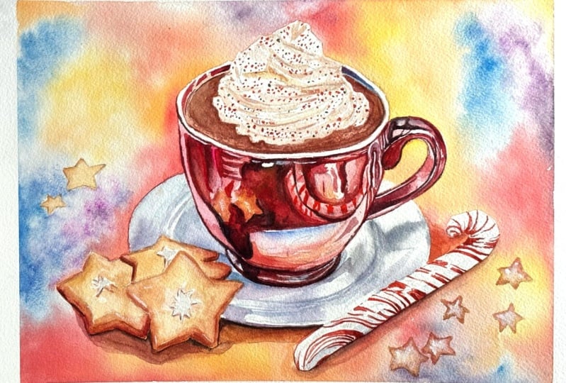 Watercolor Holiday Treats