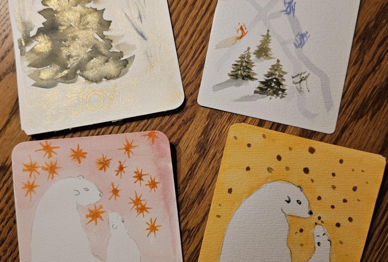 White winter illustrations