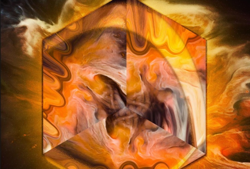 3D Geometric Abstract Cube