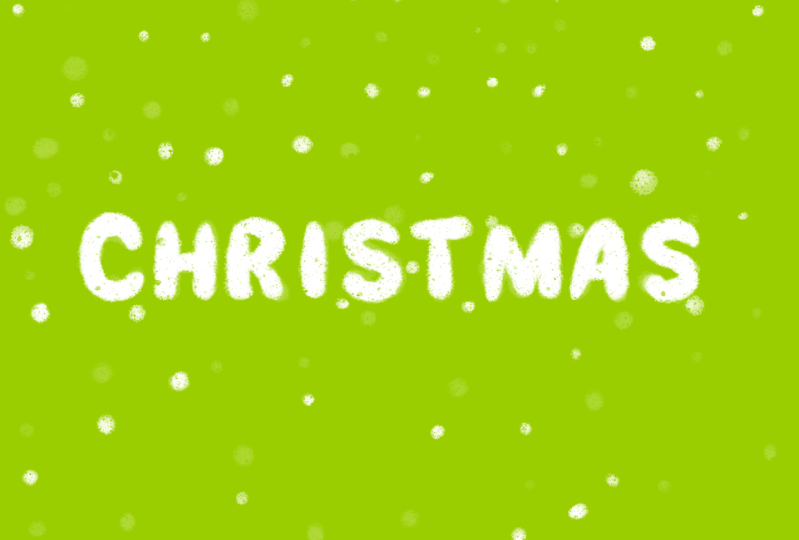 Animation Christmas Greeting Card