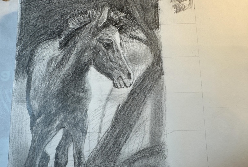 Negative space drawing