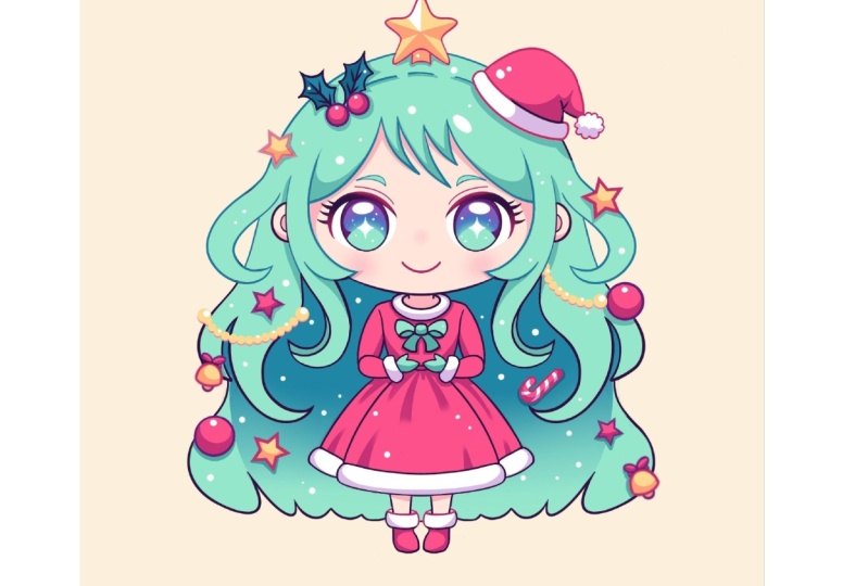 Christmas Tree Girl