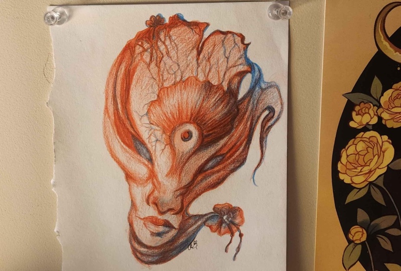 Wilting Beauty/Creative head and Sea cave creative head