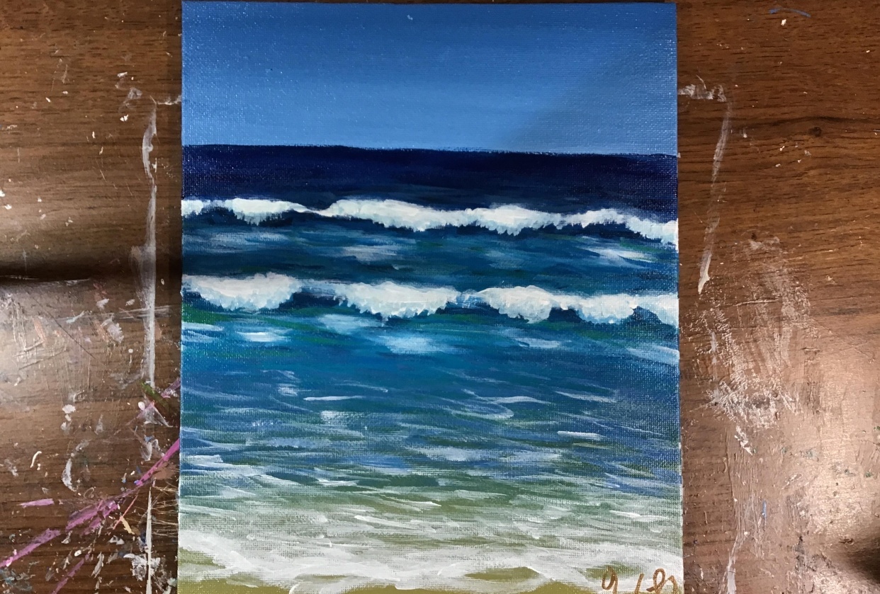 Day at the beach - student project