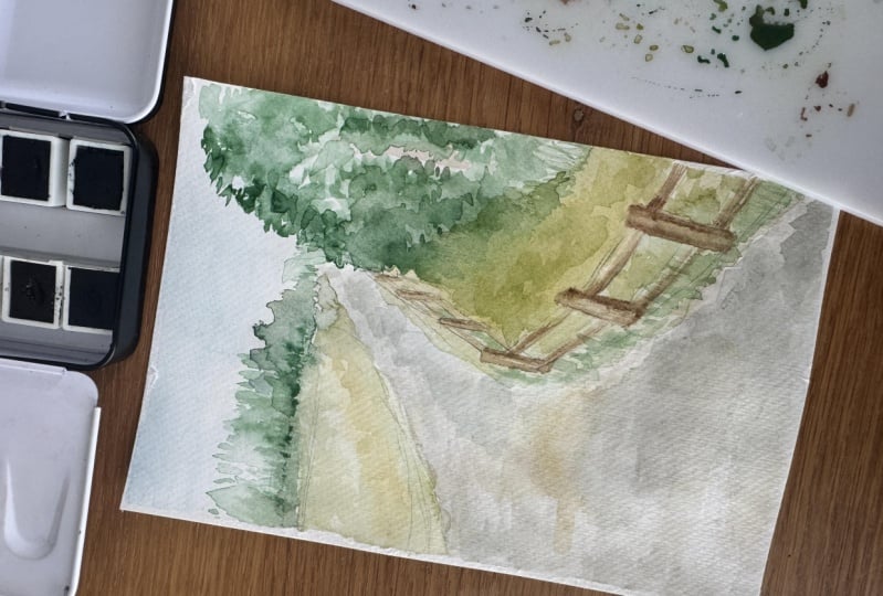Watercolor landscape
