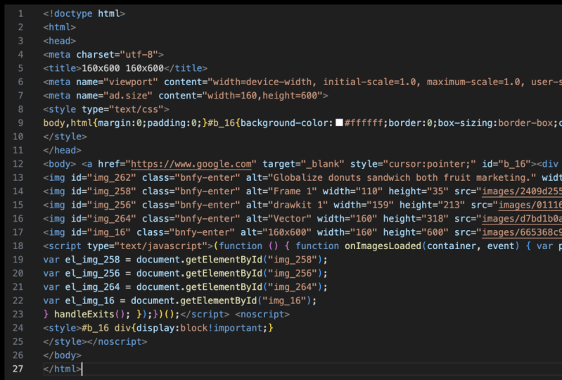 HTML5 bannertest