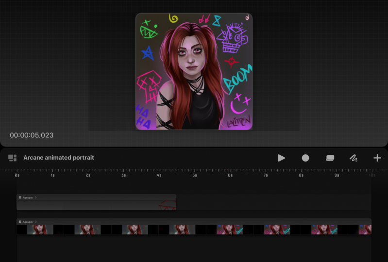My animated self portrait