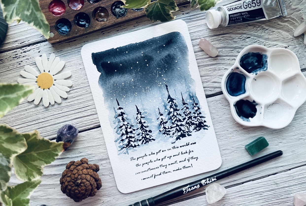 My 10-minute Winter Landscape - student project