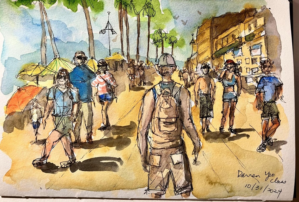 Urban Sketching Essentials - student project