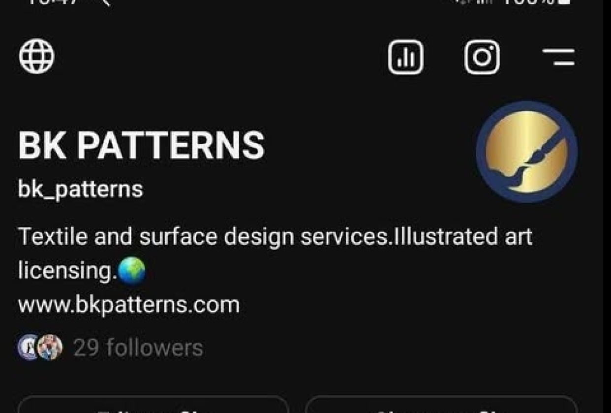 My Threads account - student project