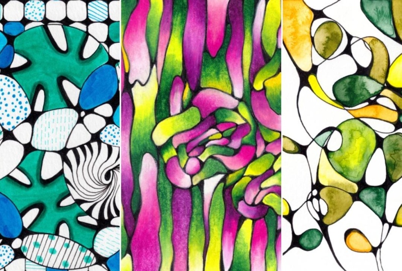 Neurographic Art - Class Projects