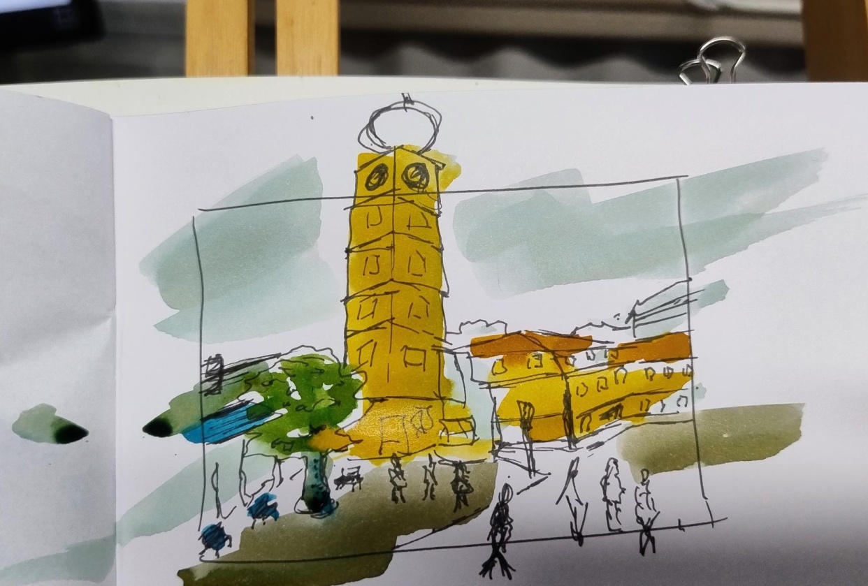 urban sketches - student project