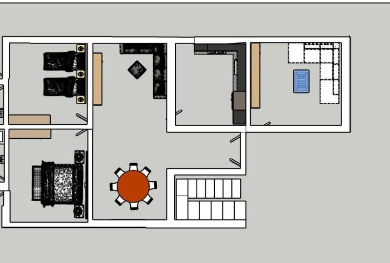 two bedroom house plan