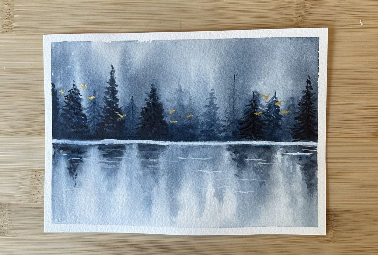 Mystical Watercolor - student project