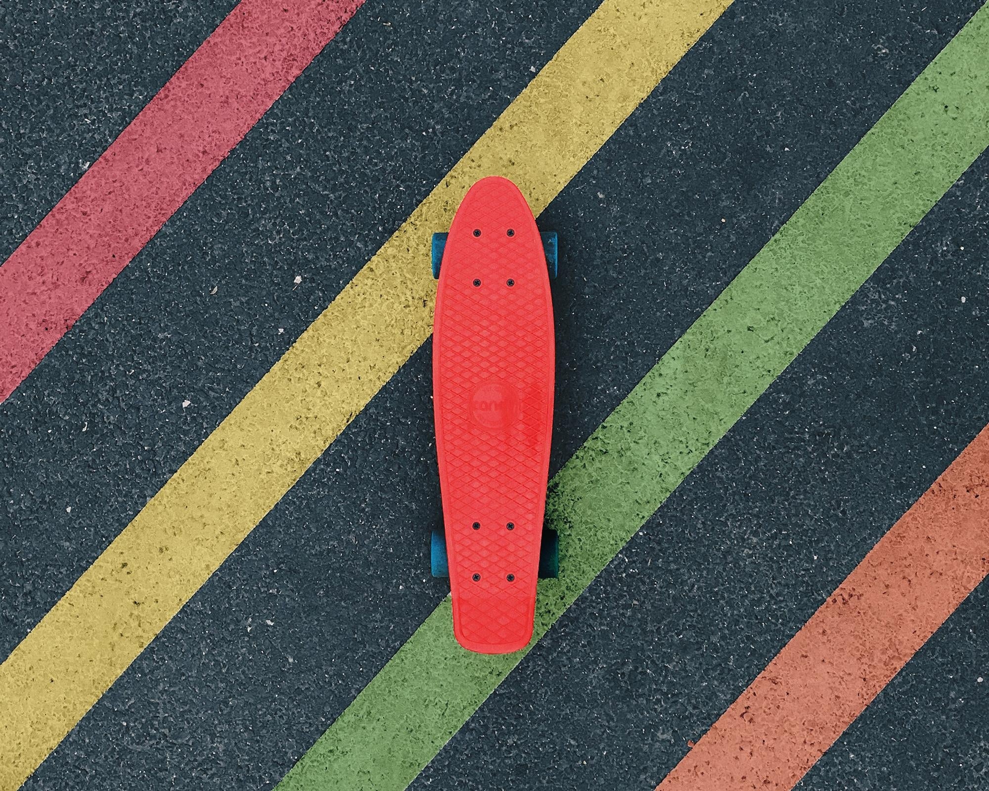 A painted crosswalk - student project