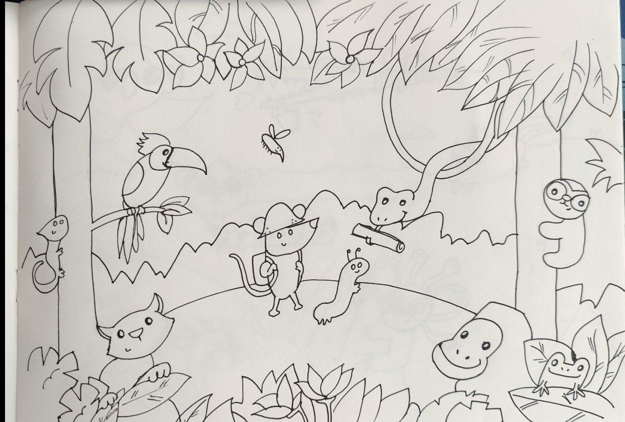 Wild Adventure Drawing Project - student project