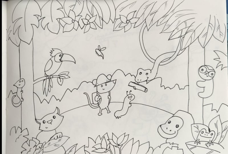 Wild Adventure Drawing Project